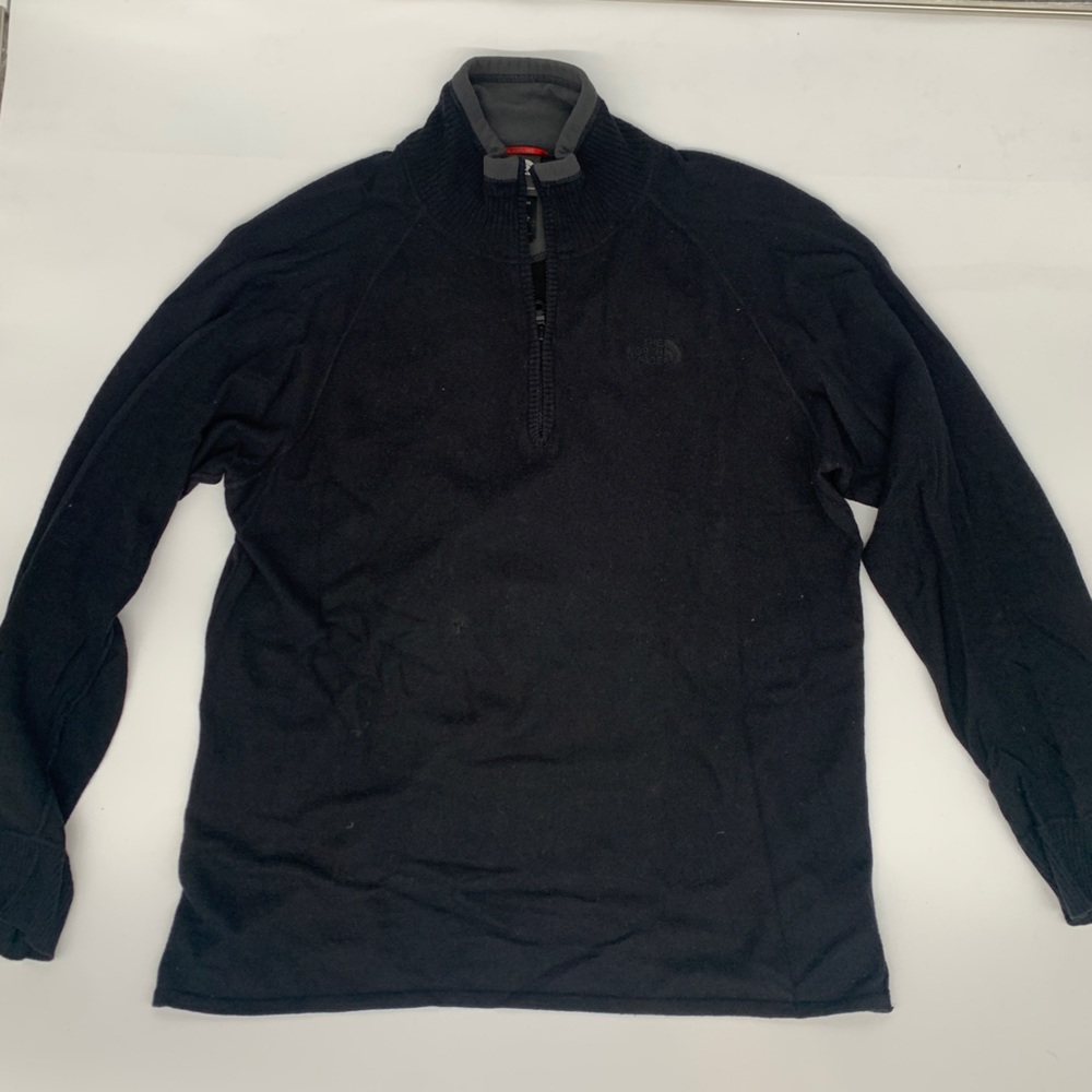 The North Face Men’s Quarter Zip Black Pullover Sweater Size Large